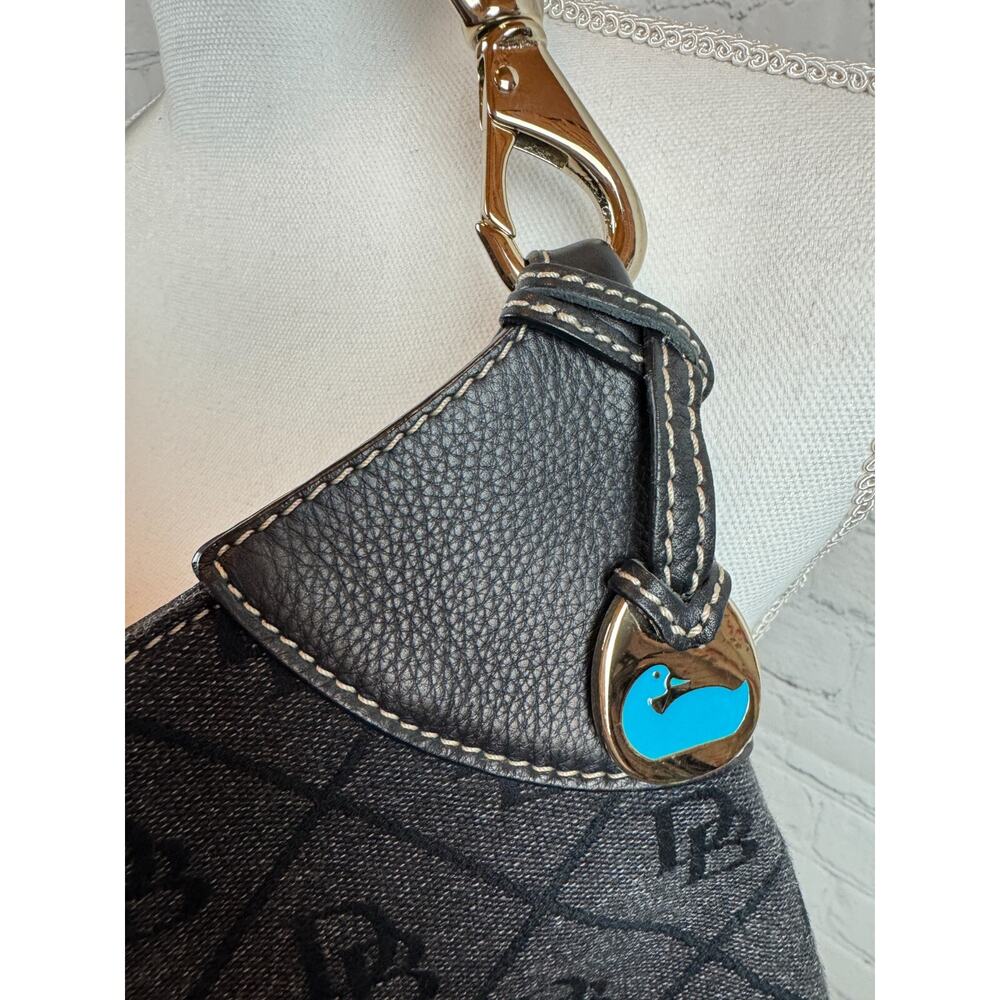 Designer-Inspired Black Patterned Hobo Bag - Picture 2 of 12
